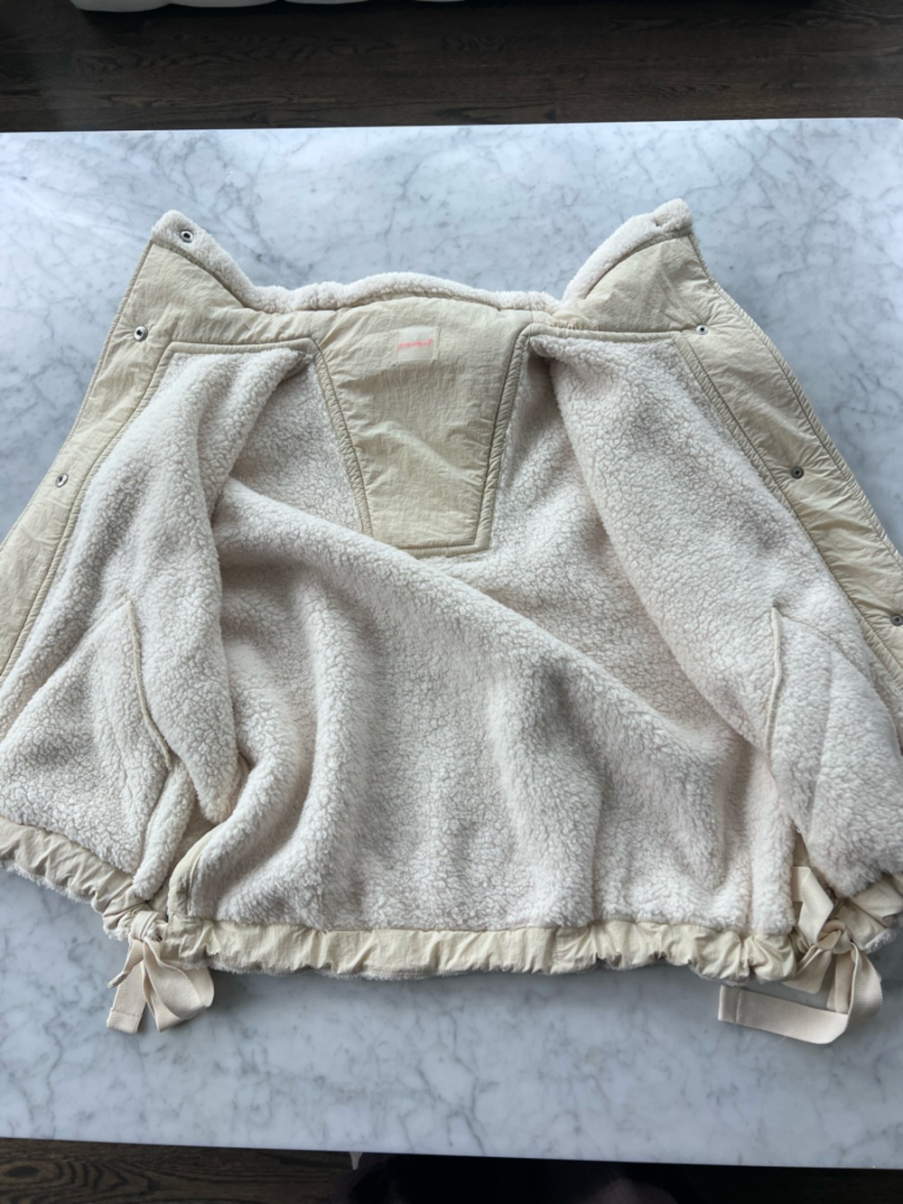 NWT FP Movement By Free People Scout it Out Fleece Vest in Birch Tree Size Small - Picture 7 of 15
